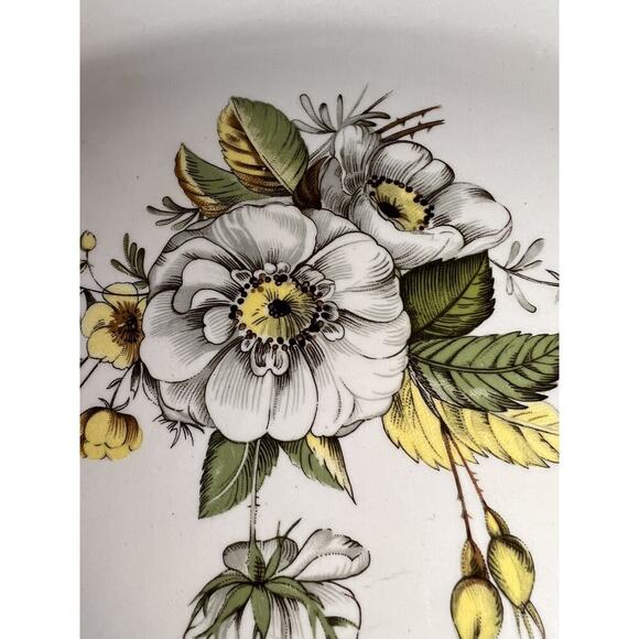 Vtg Canonsburg The Hallmark Magnolia Pattern 22 Kt. Oval Platter Serving Dish - Picture 3 of 11